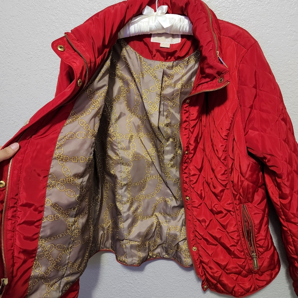 Red preppy jacket